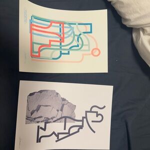 Abstract Art Print Set - Multicolor